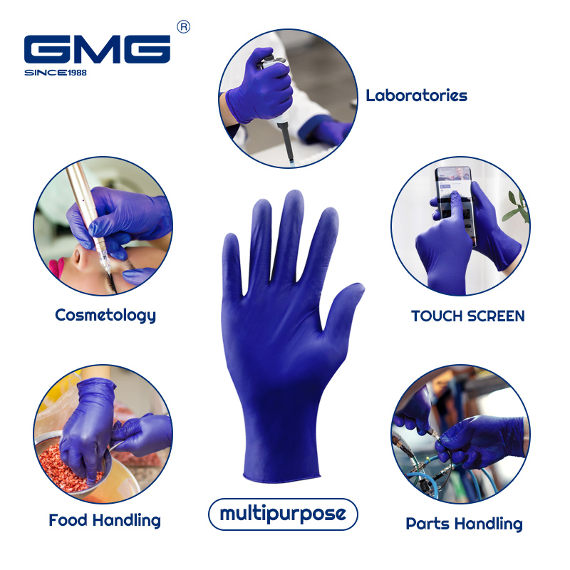 Waterproof 4mil Nitrile Gloves - 100pcs