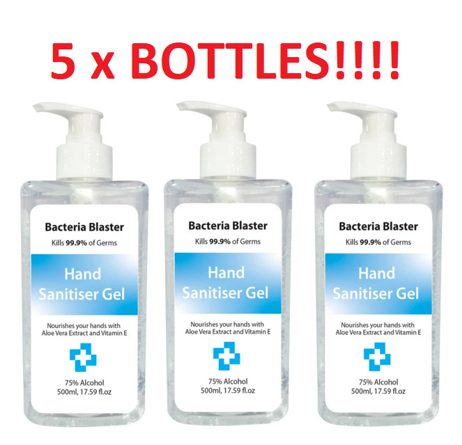 500ml Antibacterial Hand Sanitizer Gel - 75% Alcohol