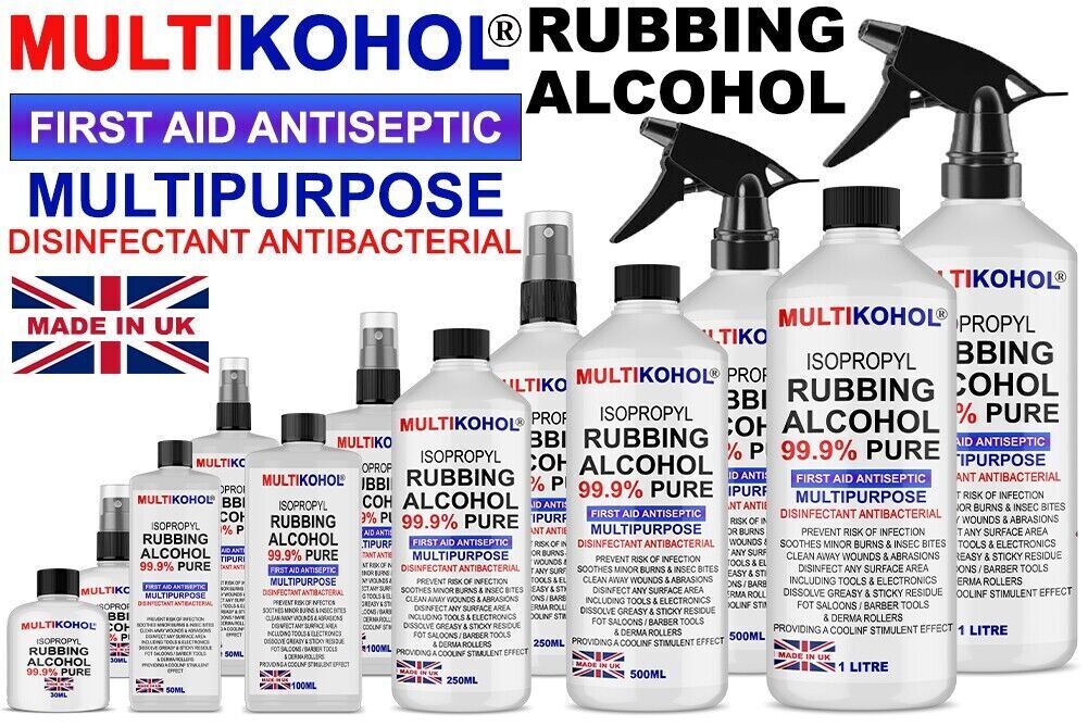 99.9% PURE Isopropyl Alcohol for Labs & Rubbing