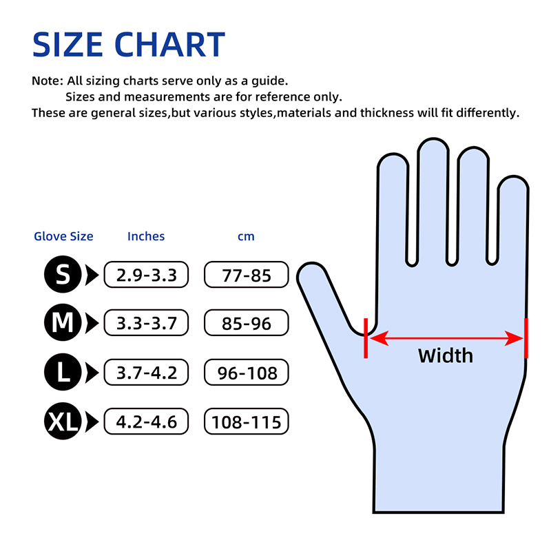 Waterproof 4mil Nitrile Gloves - 100pcs