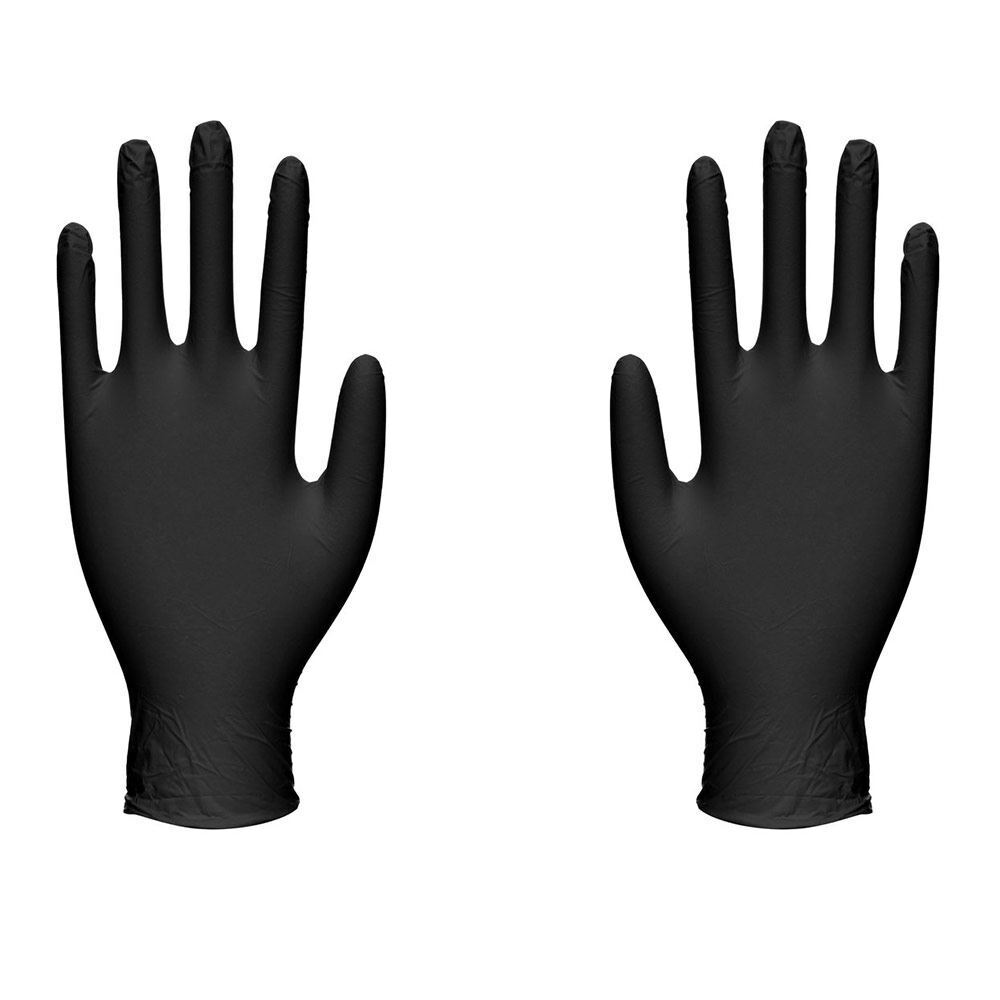 Powder-Free Black Latex Tattoo Gloves by Unigloves