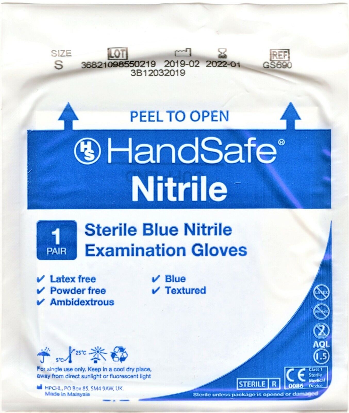 Isopropyl Sterile Gloves in Various Sizes