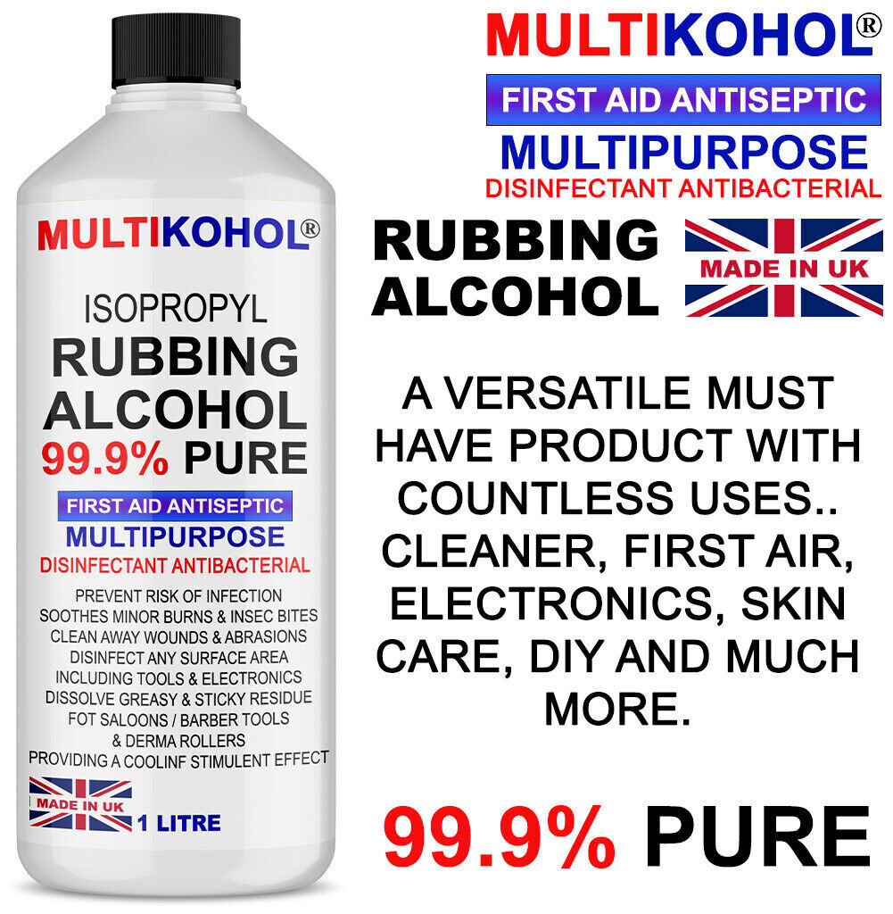 99.9% PURE Isopropyl Alcohol for Labs & Rubbing
