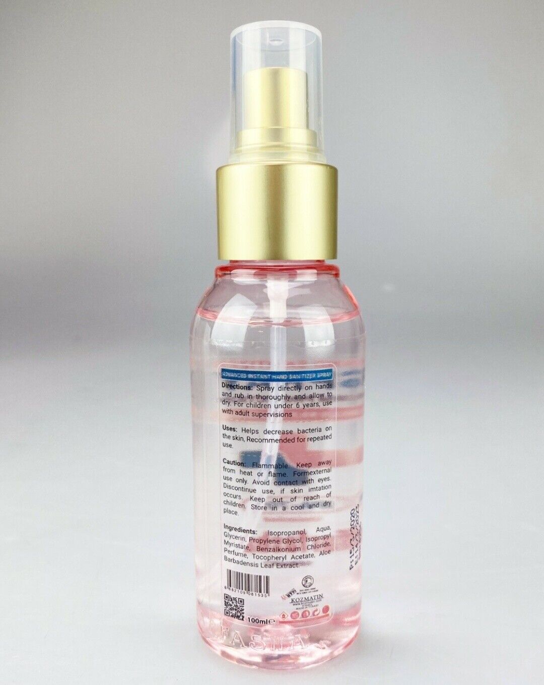 100ml 70% Alcohol Hand Sanitiser Spray (18x)