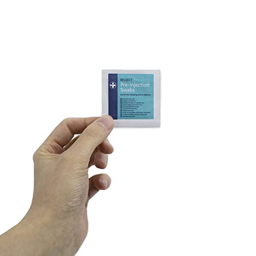 70% Isopropyl Alcohol Pre-Injection Skin Wipes - 100 Pack