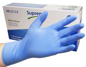 Blue Nitrile Exam Gloves - 100/Box