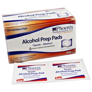 100 Individually Wrapped 70% Isopropyl Wipes