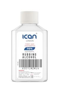 50ml Isopropyl Rubbing Alcohol - 70% Antiseptic Disinfectant