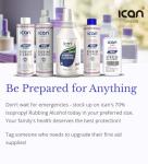 Travel-sized 70% Isopropyl Alcohol Spray