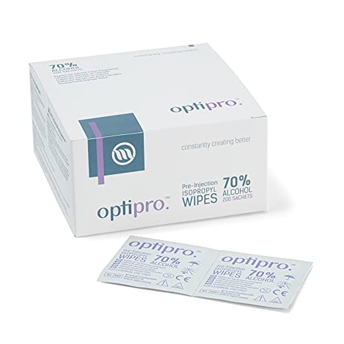 200 Individually Wrapped 70% Alcohol Wipes
