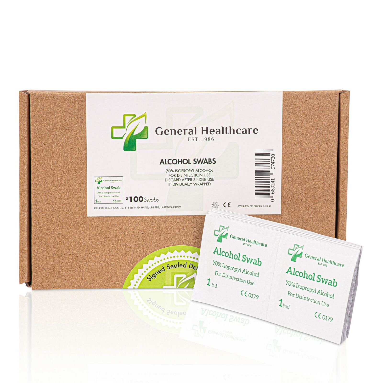 Isopropyl Alcohol Swabs (100 Packets)