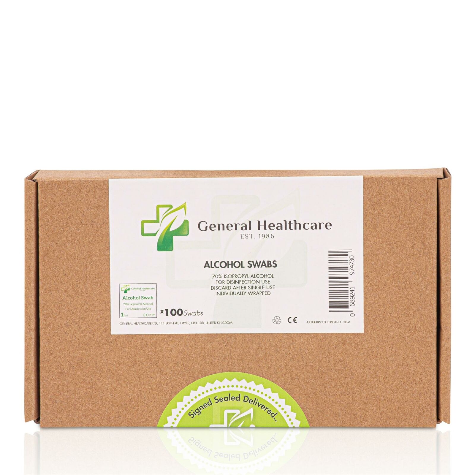 Isopropyl Alcohol Swabs (100 Packets)