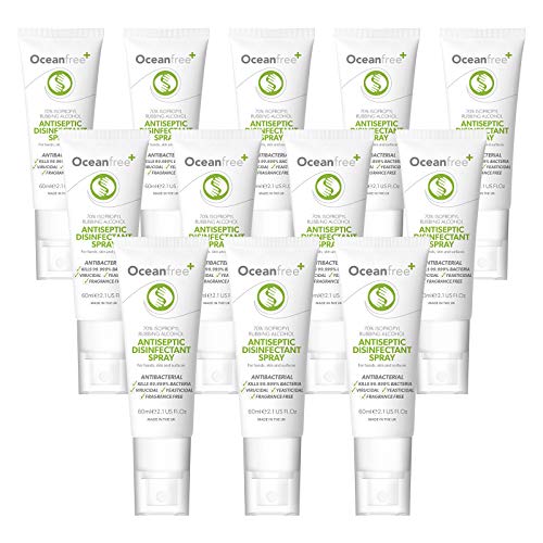 12-Pack 60ml IPA Disinfectant Spray kills 99% Germs