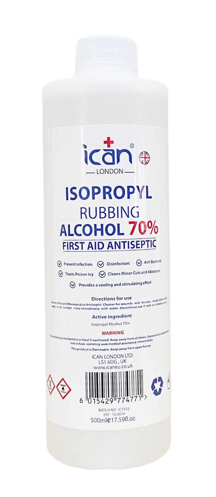 London 70% Isopropyl Antiseptic 500ml