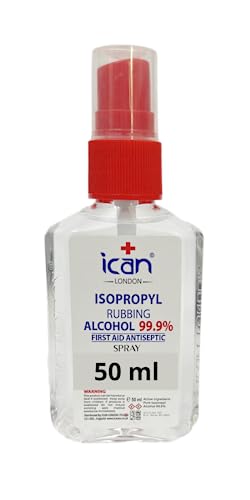 50ml Isopropyl Rubbing Alcohol Spray 99.9% Antiseptic