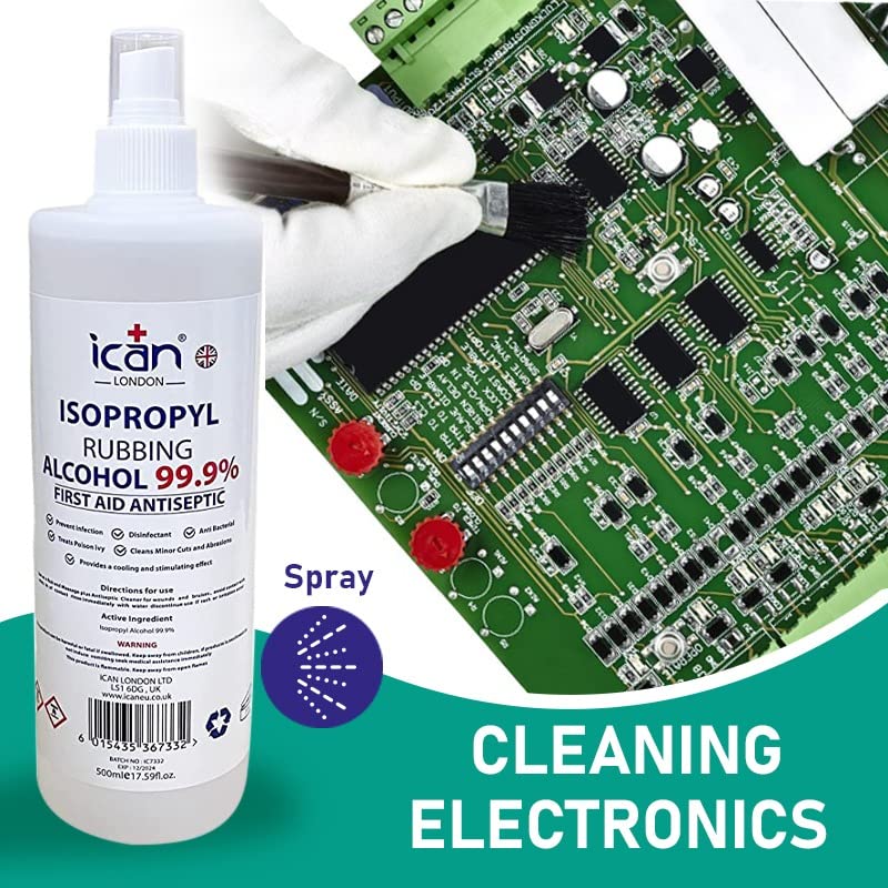 99.9% Isopropyl Rubbing Alcohol 500ml Spray