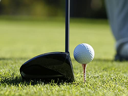 MAZEL Professional Natural Wood Golf Tees - 50 Pack