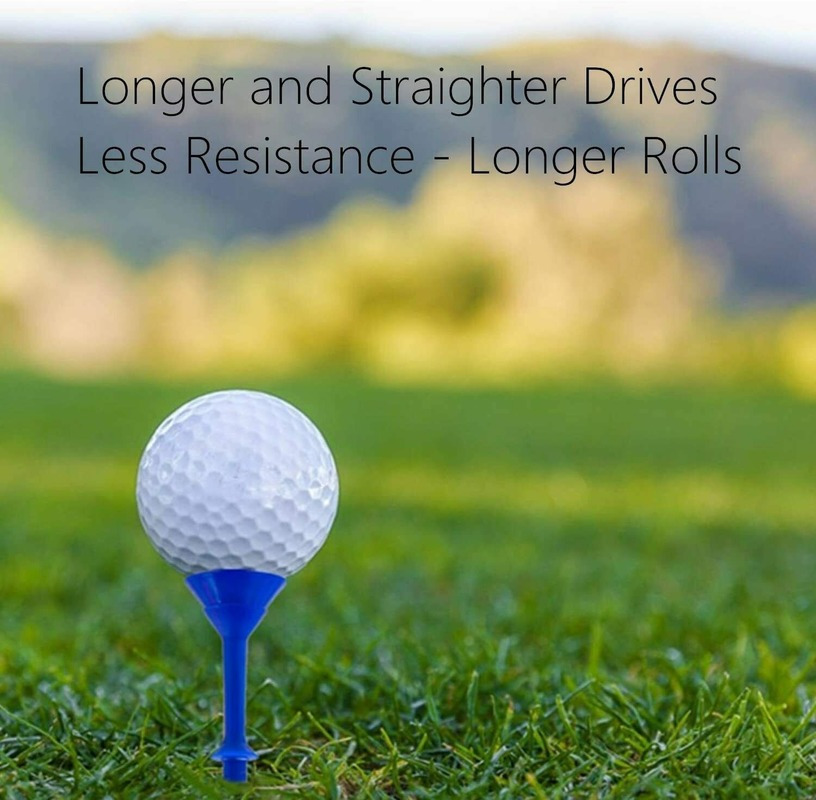 60 Golf Tees 3 1/4 Inch Durable Plastic