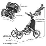 CaddyTek Explorer V8 Lightweight Golf Push Cart