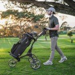 KVV Ultra Lightweight 3 Wheel Golf Push Cart