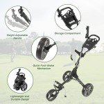 KVV Ultra Lightweight 3 Wheel Golf Push Cart