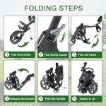 KVV Ultra Lightweight 3 Wheel Golf Push Cart