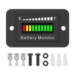 Waterproof Battery Monitor for Golf Carts & Cars