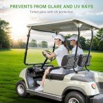 Yamaha G22 Golf Cart Clear Windshield (2003-2006)