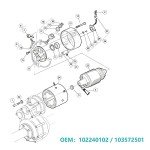 10L0L Golf Cart Electric Motor for Club Car