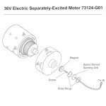 36V Separately-Excited Motor for EZGO TXT Golf Carts