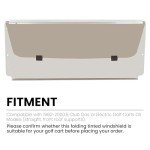 Smoke Tinted Fold Down Windshield for Club Car DS
