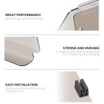 Smoke Tinted Fold Down Windshield for Club Car DS