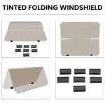 Smoke Tinted Fold Down Windshield for Club Car DS