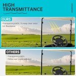 10L0L Clear Foldable Golf Cart Windshield for EZGO