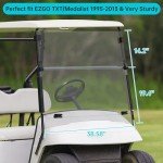 10L0L Clear Foldable Golf Cart Windshield for EZGO