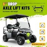 ECOTRIC Drop Axle Lift Kit for EZGO Golf Carts