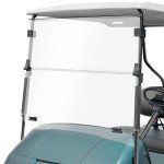 10L0L Clear Foldable Golf Cart Windshield for EZGO