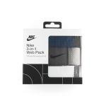Nike Men's 3 Pack Golf Belts - White/Gray/Navy