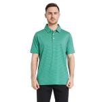 Men's Moisture-Wicking Golf Polo - Green Stripe
