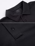 Men's Black Golf Polo Shirt - Short Sleeve