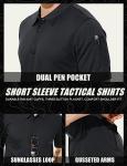 Men's Black Golf Polo Shirt - Short Sleeve