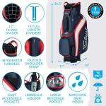 Titleist Cart 14 Lightweight Golf Bag - White/Black/Gray