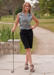 Galia Women's Black Golf Sandals by Sandbaggers