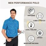 Damipow Men's Dry Fit Performance Golf Polo Shirt