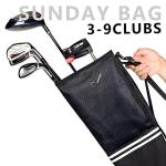 Champkey Lightweight Sunday Golf Carry Bag - Black