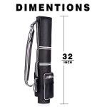 Champkey Lightweight Sunday Golf Carry Bag - Black