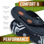 ZORIZ Oklahoma State Golf Sandals - Black