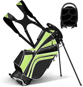 Tangkula Lightweight Golf Stand Bag with 8 Pockets