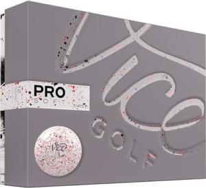 VICE Pro Soft Golf Balls - Black/Red Drip