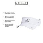 adidas Superlite Women's Sun Visor Hat - White/Silver